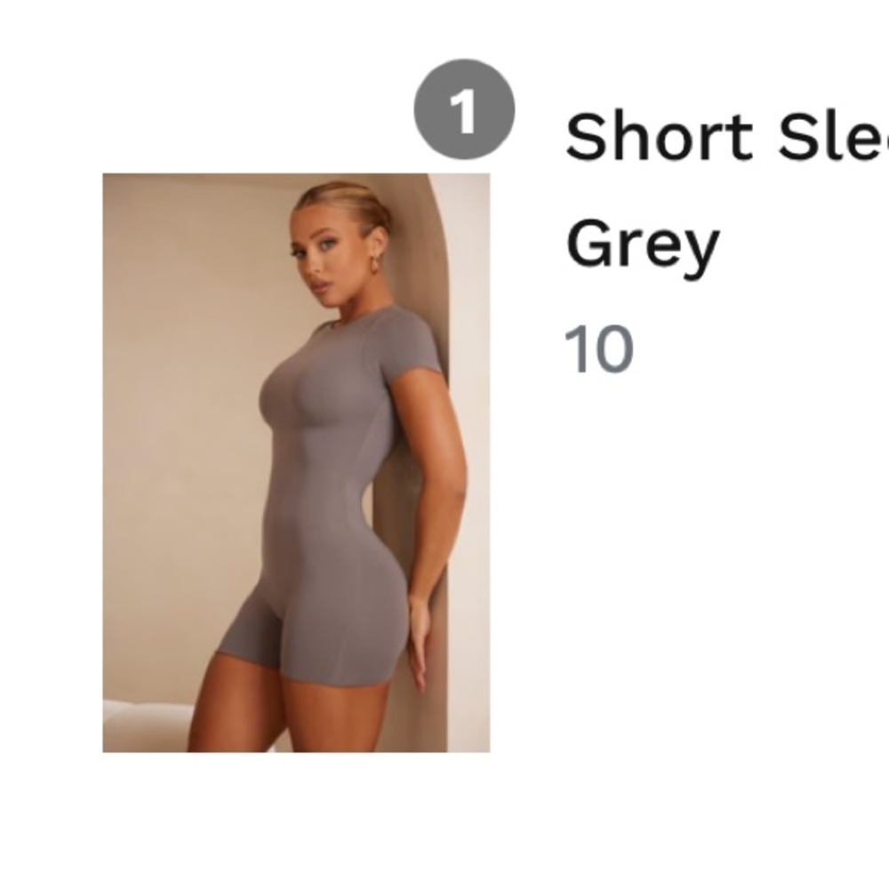 Oh Polly - Grey Playsuit